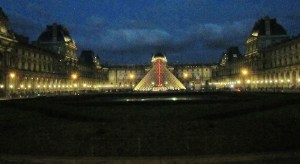 The Louvre at night, an impressive sight