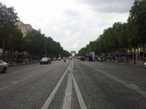 Looking down the avenue