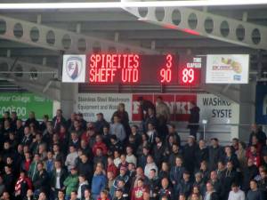 Not sure what was going on with the scoreboard!