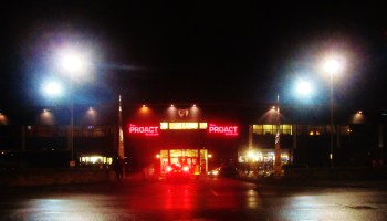 A wet evening in Chesterfield