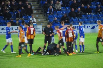 The incident that saw Morsy receive a red card