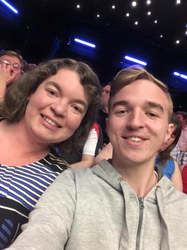 Sat with Kellie on Row A