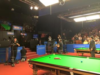 Barry Hawkins arrives