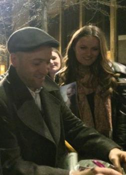 Derren signs for a fan